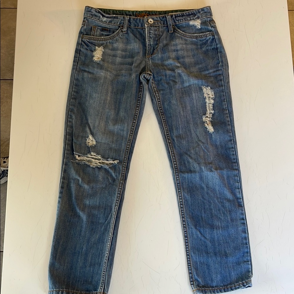 Billabong Blue Boyfriend Jeans Distressed Relaxed Fit
